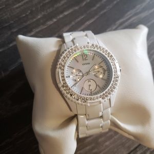 White Guess watch